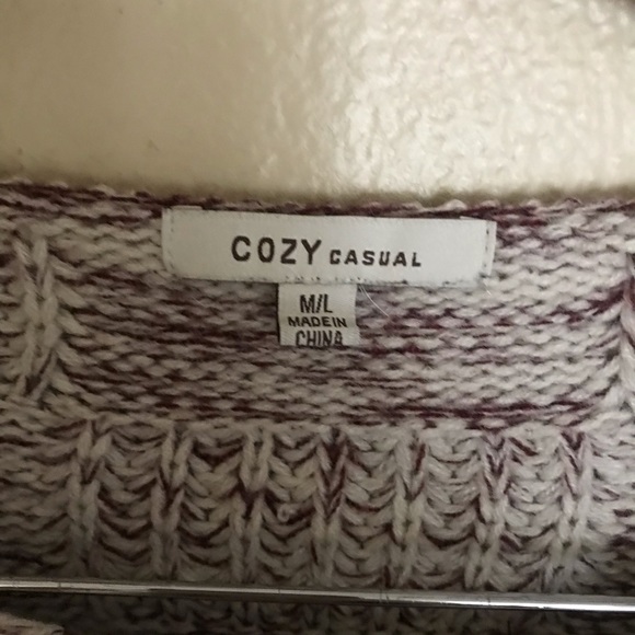 Purple Ombré Cropped Sweater - Picture 3 of 4